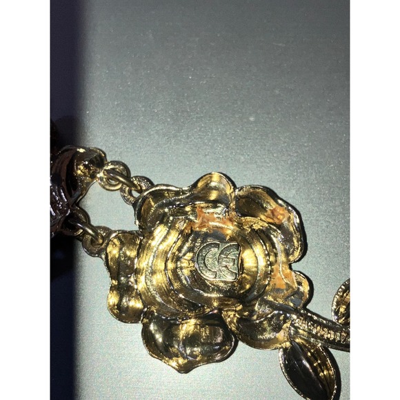 Disney Store London Beauty and the Beast Belle Rose Princess 15" Necklace! - Picture 7 of 11